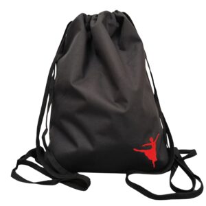 Černý vak na záda - baletka