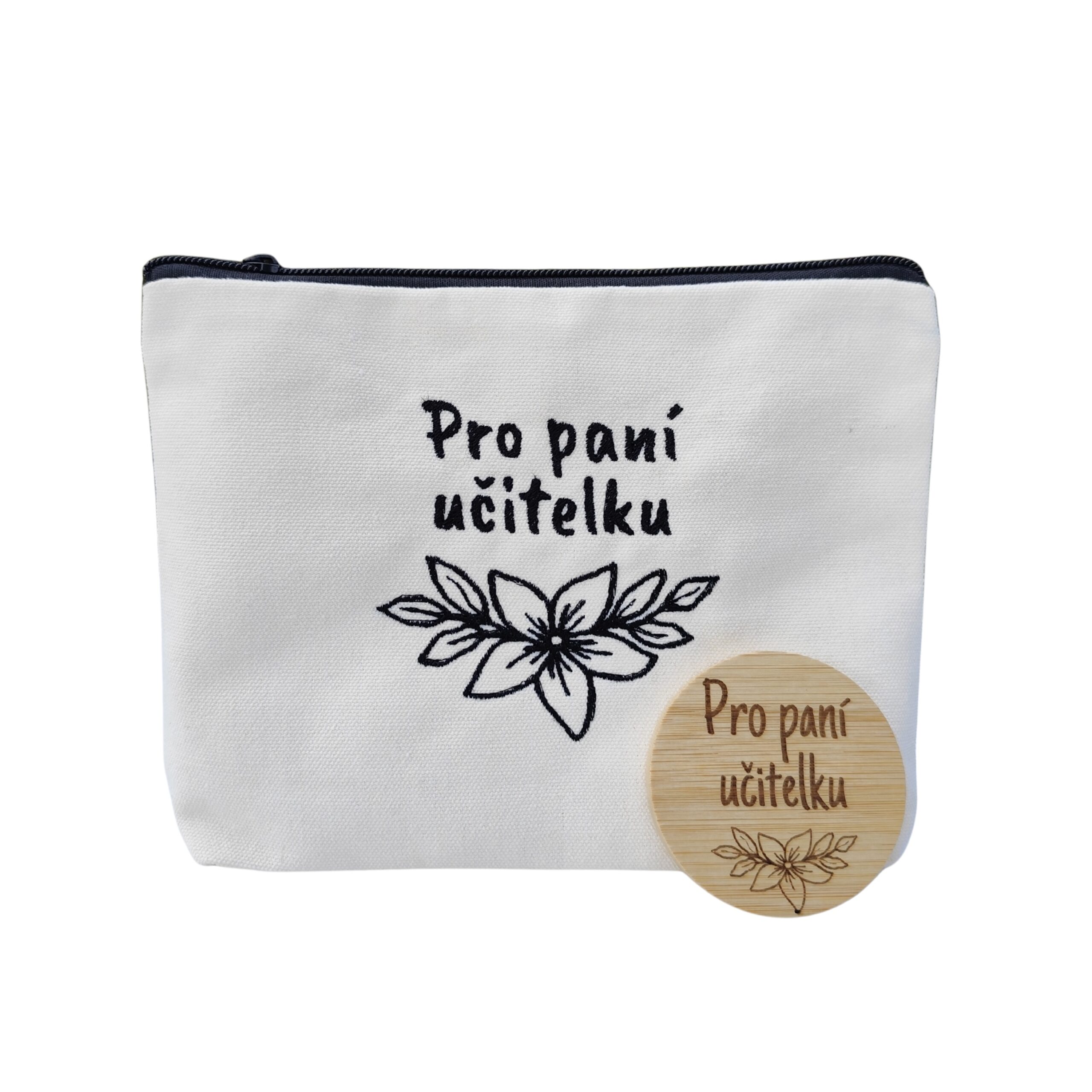 Taštička a zrcátko pro paní učitelku